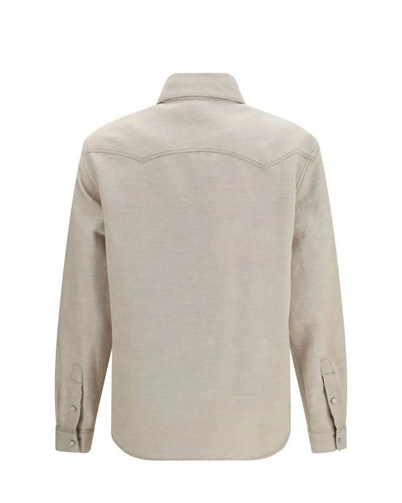 Fendi Dress Shirt in beige, Cotton — view 2