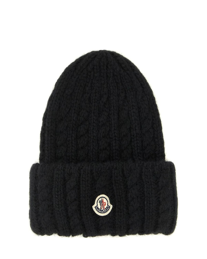 Moncler Beanie in black, Alpaca