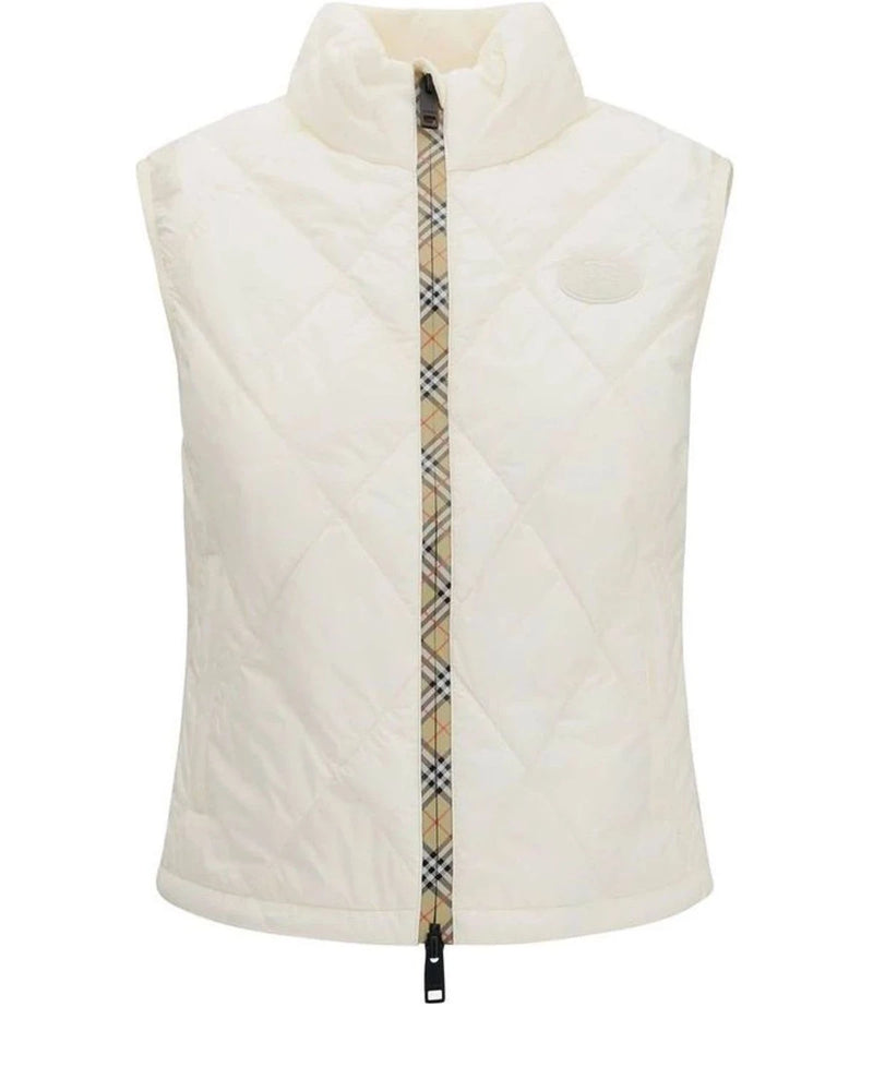 Burberry Vest in white, Polyester