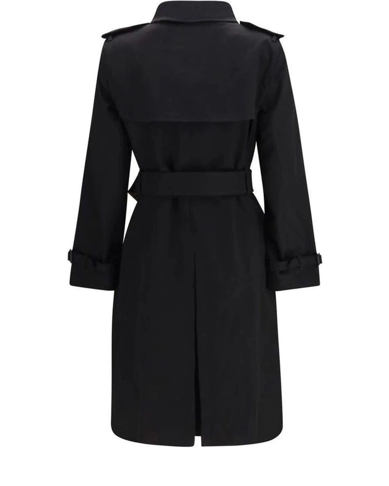 Burberry Trench Coat in black, Cotton — view 2
