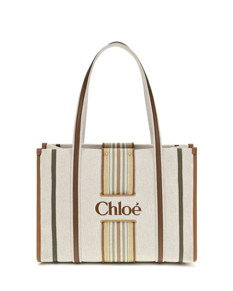Chloé Tote Bag in beige, Cotton