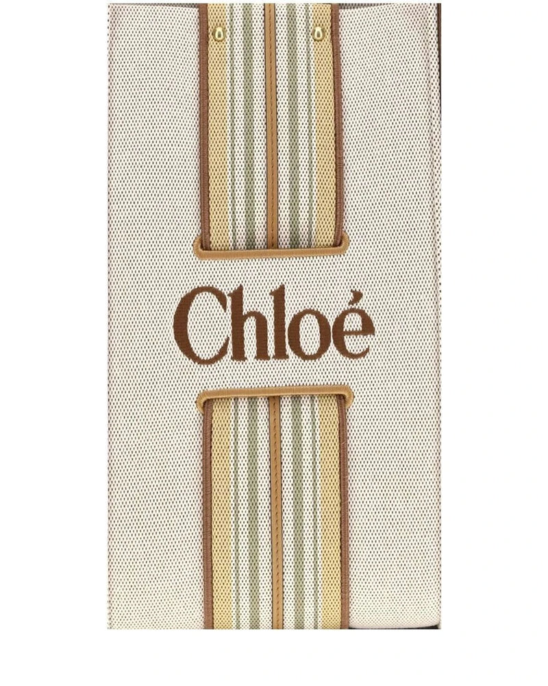 Chloé Tote Bag in beige, Cotton — view 4