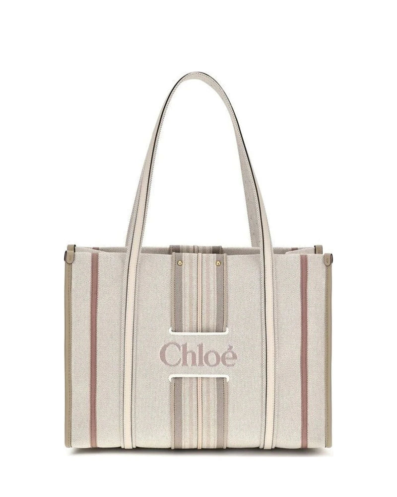 Chloé Tote Bag in beige, Cotton