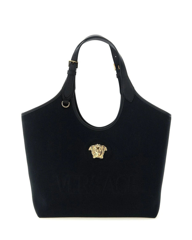 Versace Tote Bag in black, Cotton