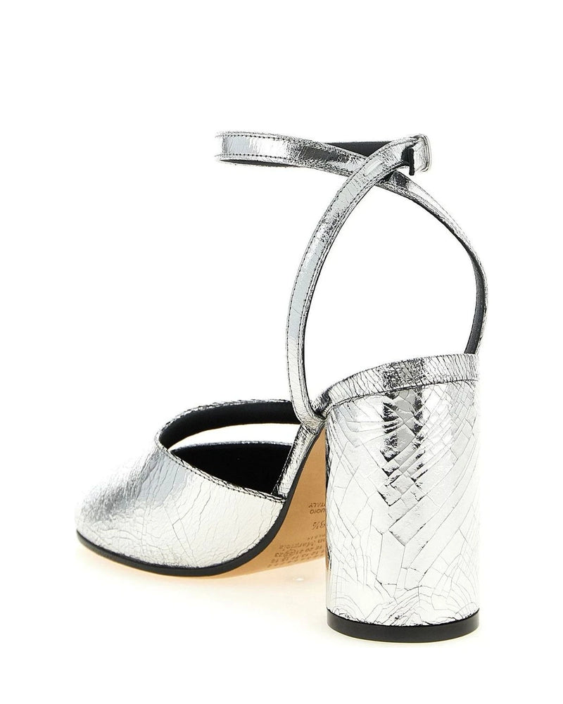 Maison Margiela Pumps in silver, Calfskin Leather — view 3
