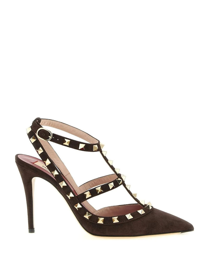 Valentino Garavani Pumps in brown, Calfskin Leather
