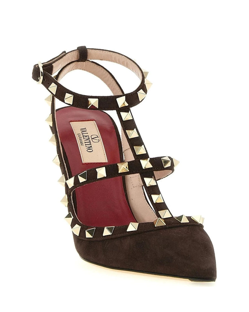 Valentino Garavani Pumps in brown, Calfskin Leather — view 2