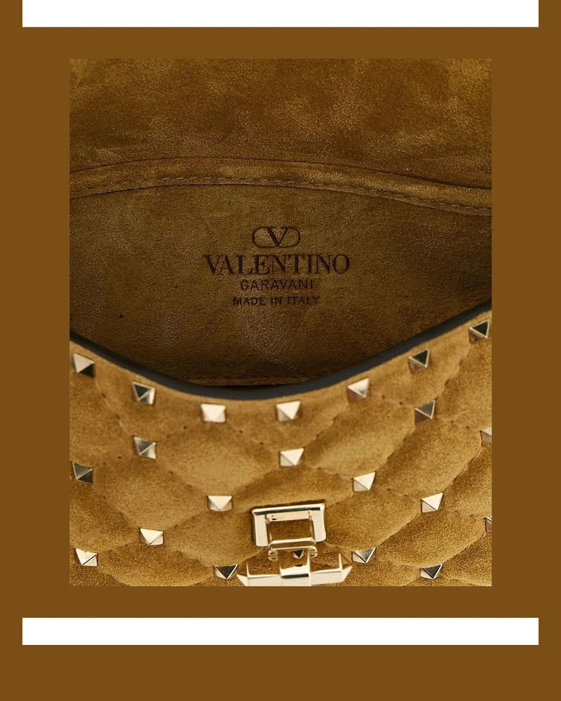 Valentino Garavani Shoulder Bag in beige, Calfskin Leather — view 4