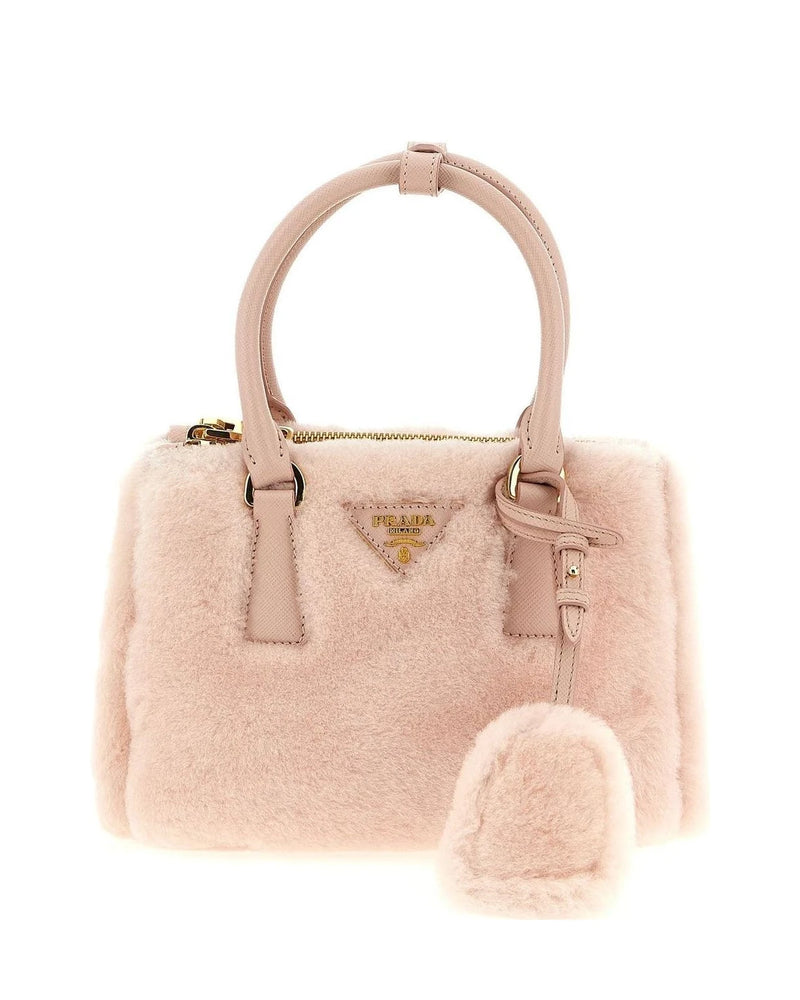 Prada Satchel Bag in pink, Lamb Leather