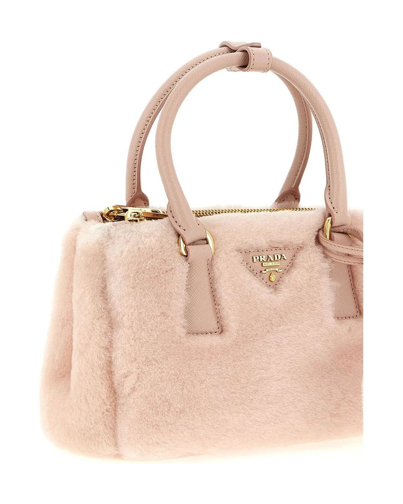 Prada Satchel Bag in pink, Lamb Leather — view 3