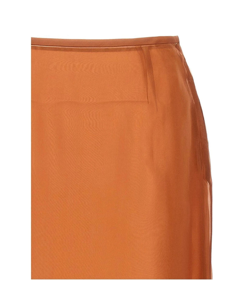Prada Skirt in brown, Silk — view 3