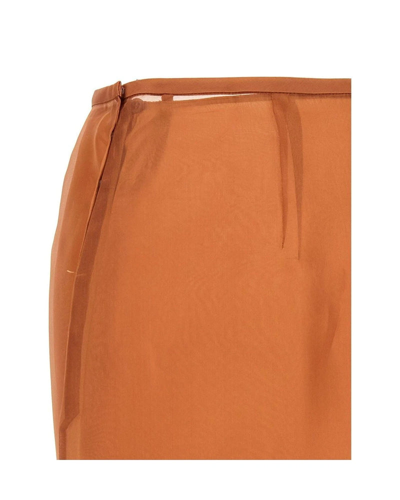 Prada Skirt in brown, Silk — view 4