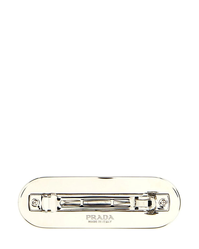 Prada Hair Barrettes & Slides in black, Steel — view 2
