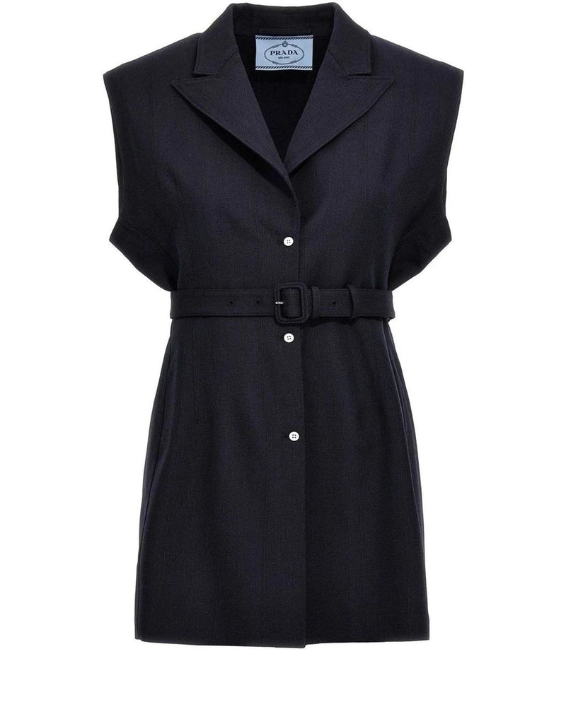 Prada Vest in blue, Virgin Wool
