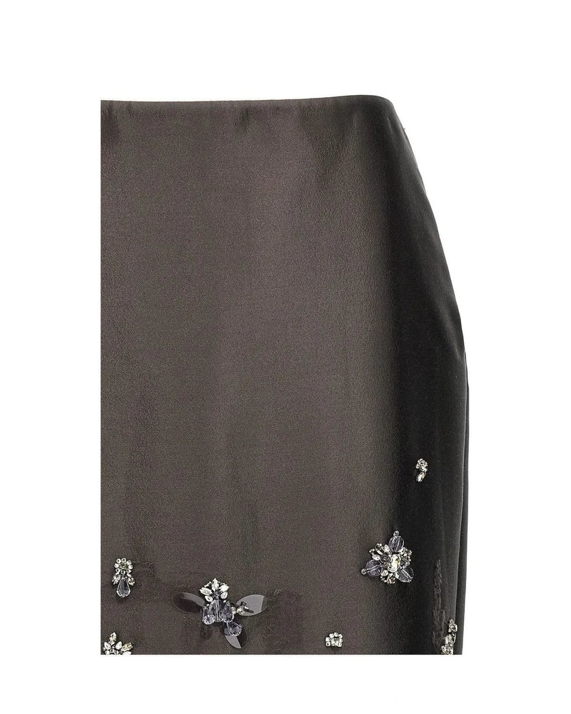 Prada Skirt in gray, Silk — view 3