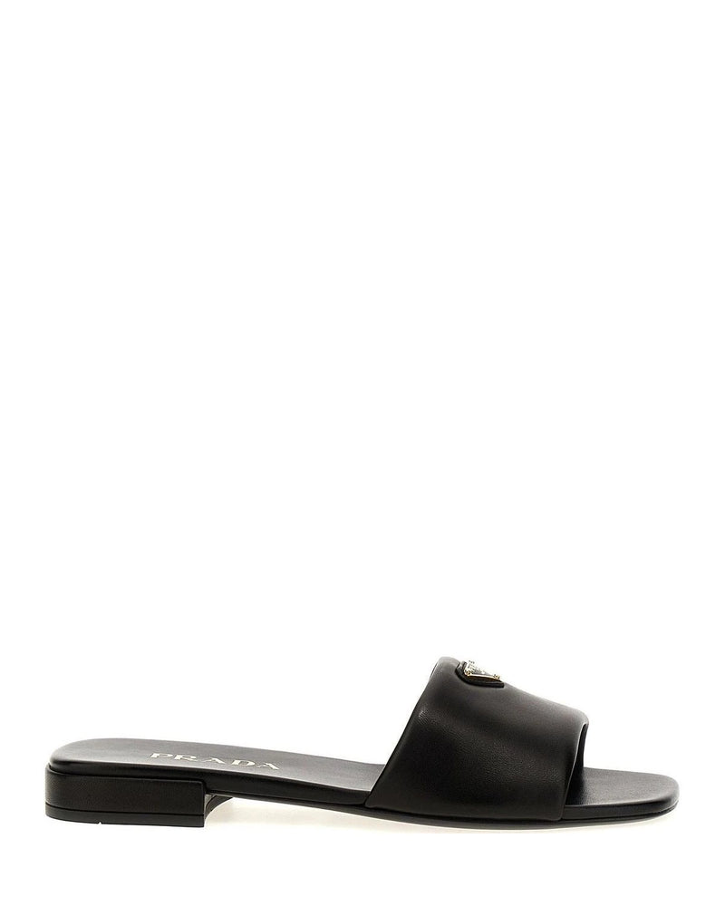 Prada Black Slides