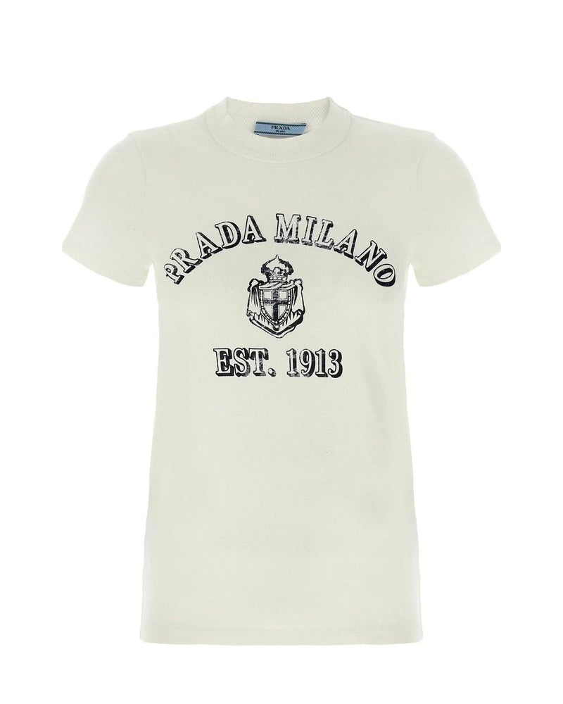 Prada T-Shirt in white, Cotton