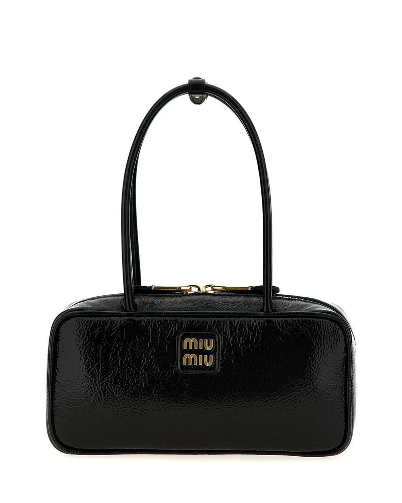 Miu Miu Baguette Handbag in black, Lamb Leather