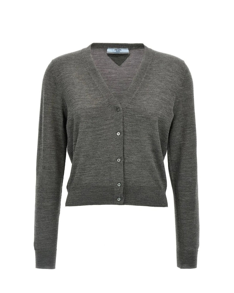 Prada Cardigan in gray, Virgin Wool