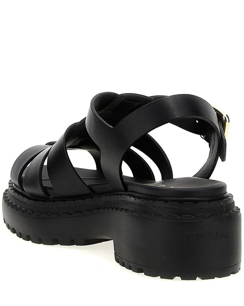 Prada Sandals in black, Calfskin Leather — view 3
