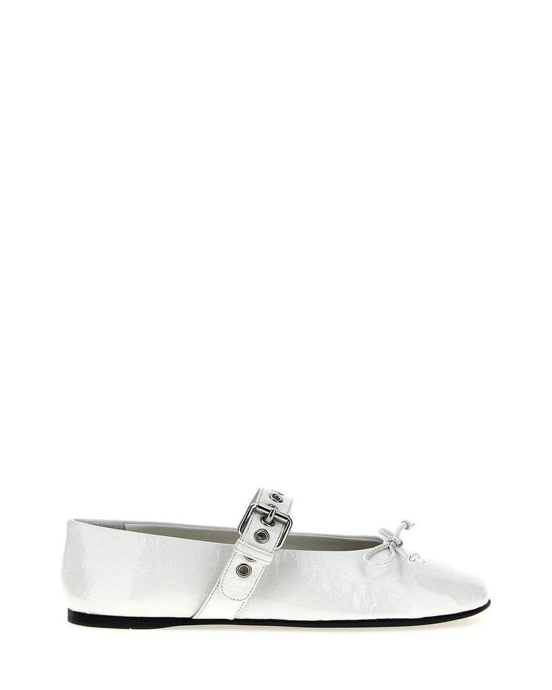Miu Miu Ballet Flats in white, Calfskin Leather