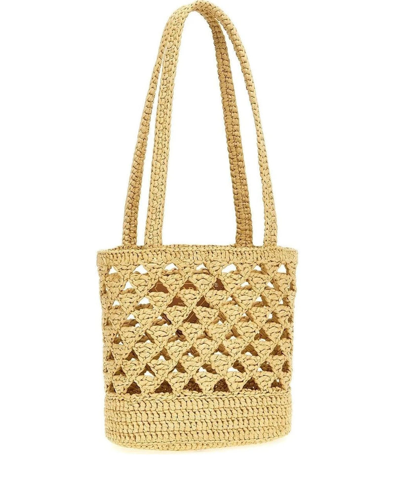 Prada Tote Bag in beige, Viscose — view 2