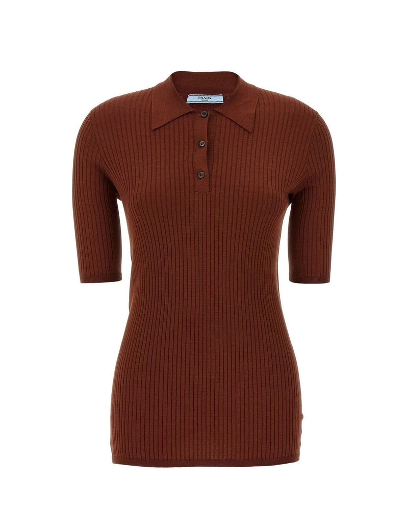 Prada Polo in brown, Cotton