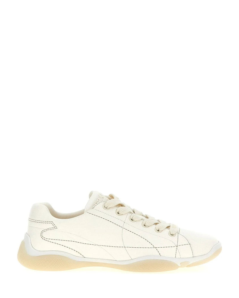 Prada Sneakers in white, Lamb Leather