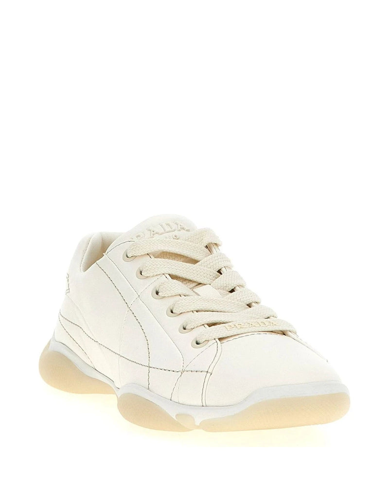 Prada Sneakers in white, Lamb Leather — view 2