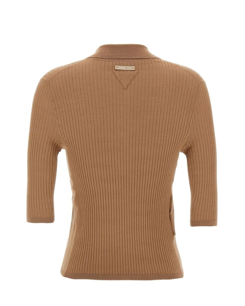 Prada Polo in beige, Cotton — view 2