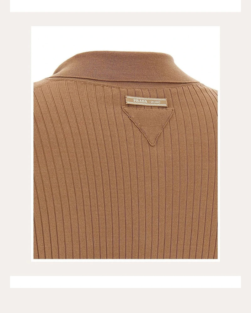 Prada Polo in beige, Cotton — view 4