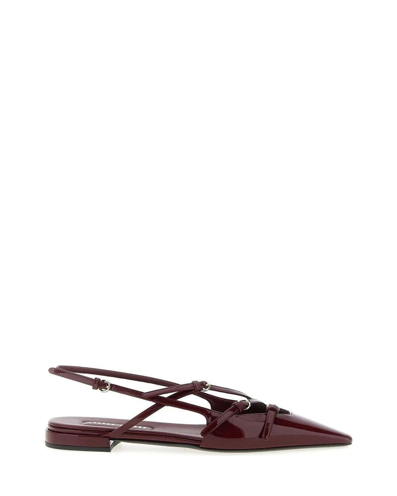 Miu Miu Ballet Flats in red, Calfskin Leather
