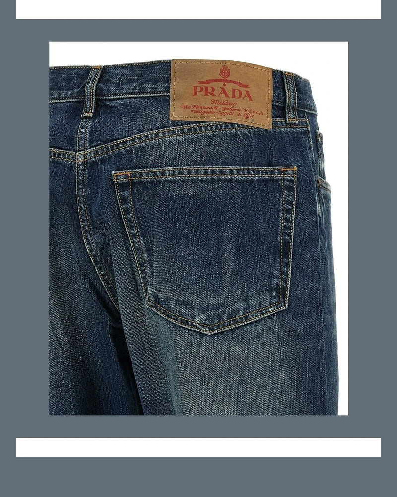 Prada Jean in blue, Cotton — view 4