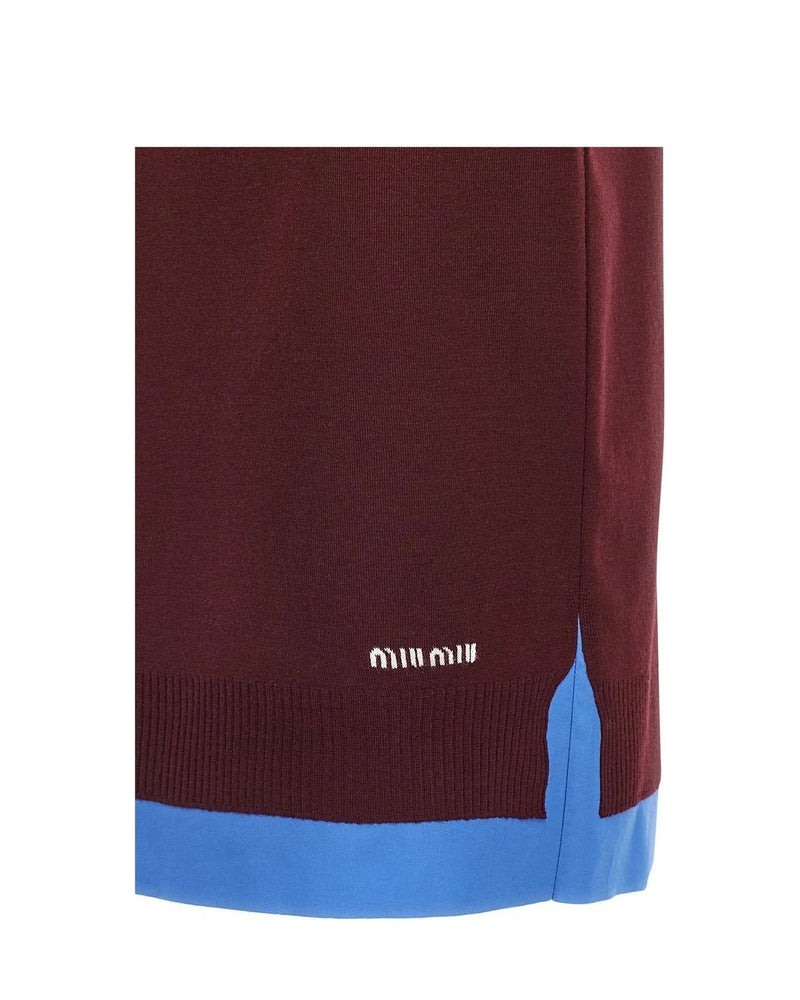 Miu Miu Skirt in red, Virgin Wool — view 4