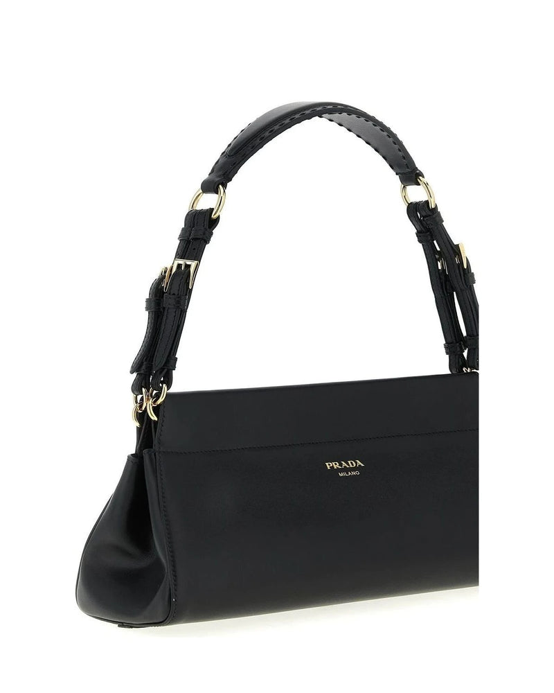 Prada Shoulder Bag in black, Calfskin Leather — view 3