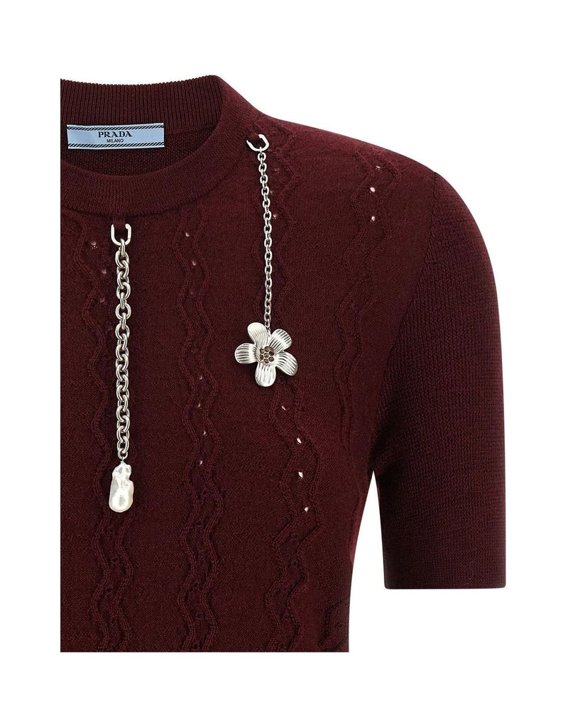 Prada Sweater in red, Virgin Wool — view 3
