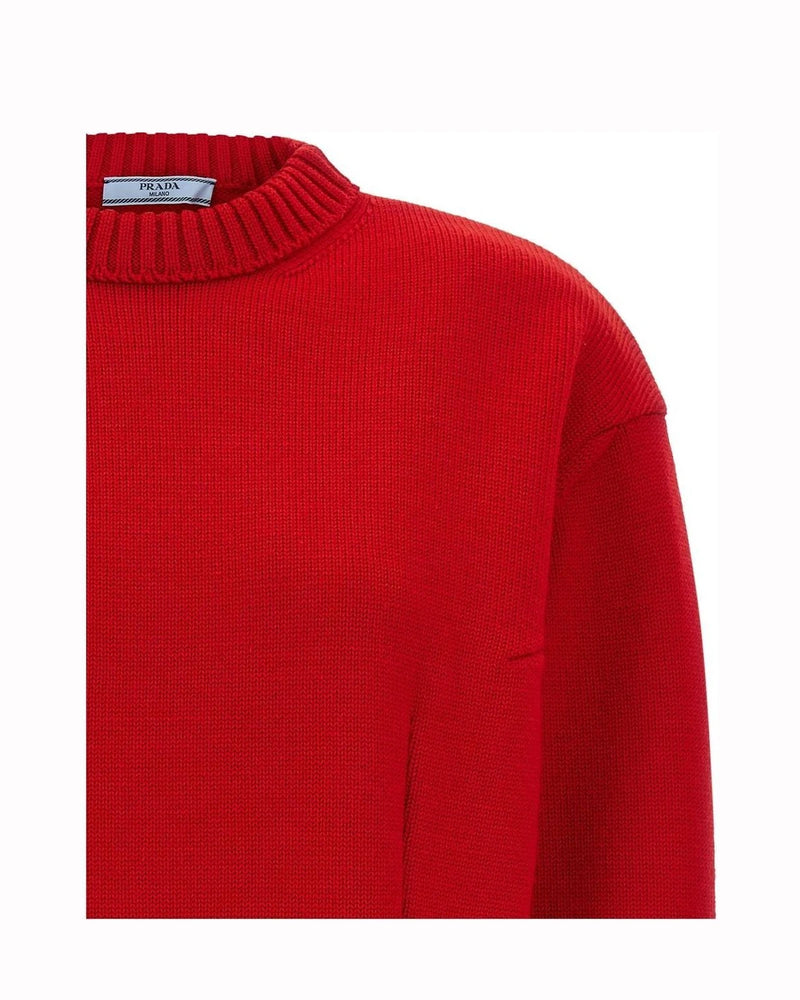 Prada Sweater in red, Virgin Wool — view 3