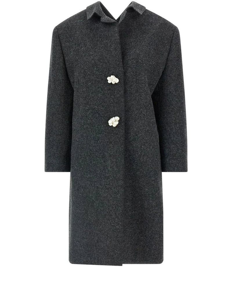 Prada Overcoat in gray, Virgin Wool