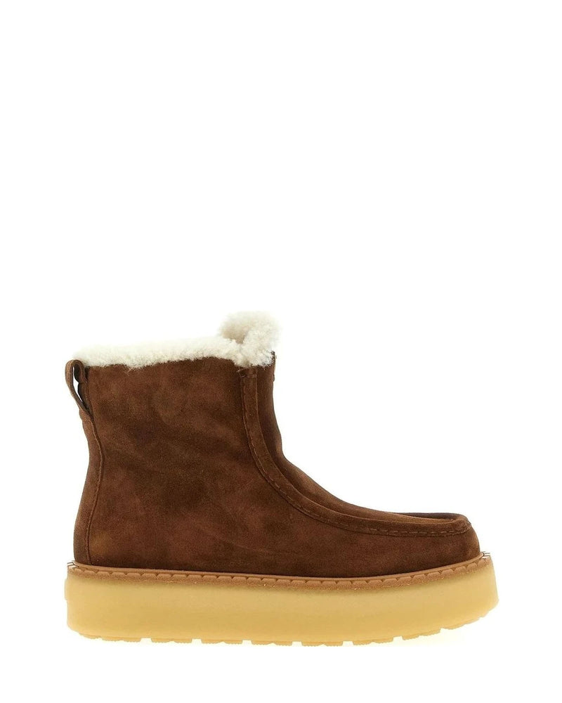 Prada Ankle Boots in brown, Calfskin Leather