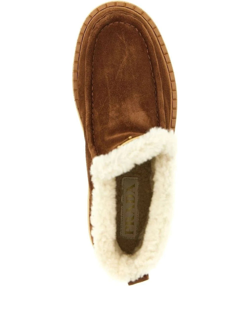 Prada Ankle Boots in brown, Calfskin Leather — view 4