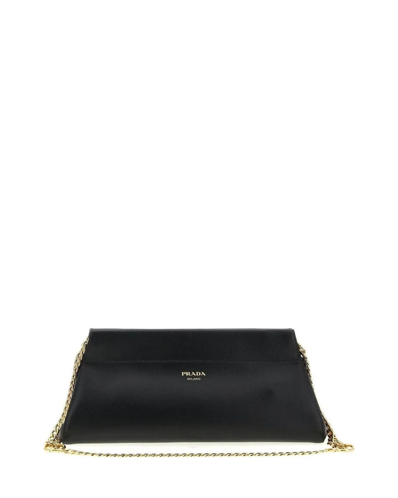 Prada Cross Body Bag in black, Calfskin Leather