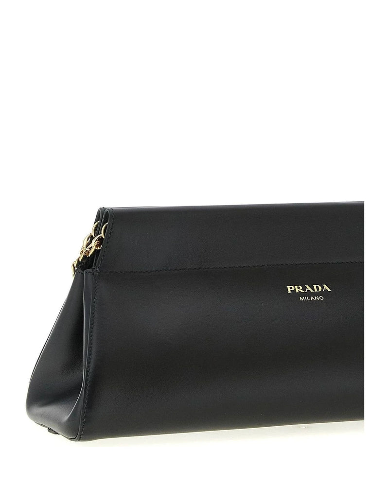 Prada Cross Body Bag in black, Calfskin Leather — view 3
