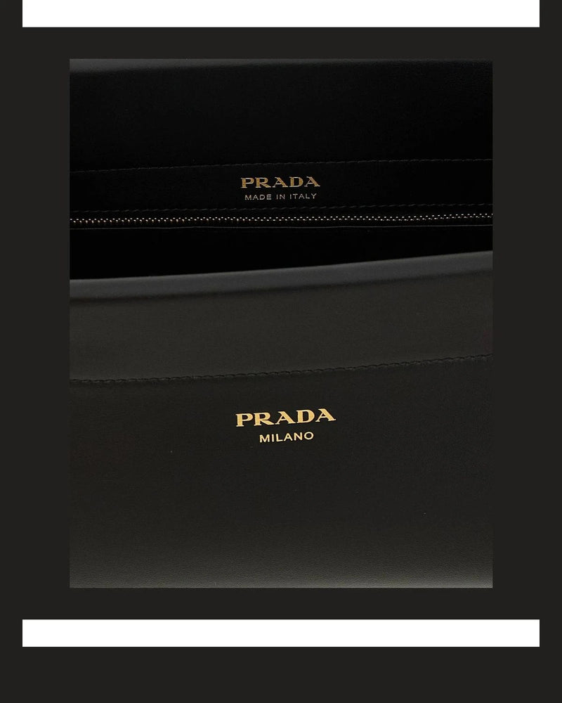 Prada Cross Body Bag in black, Calfskin Leather — view 4