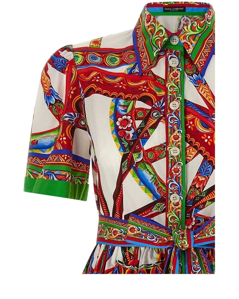 Dolce & Gabbana Dresse in multicolor, Cotton — view 3