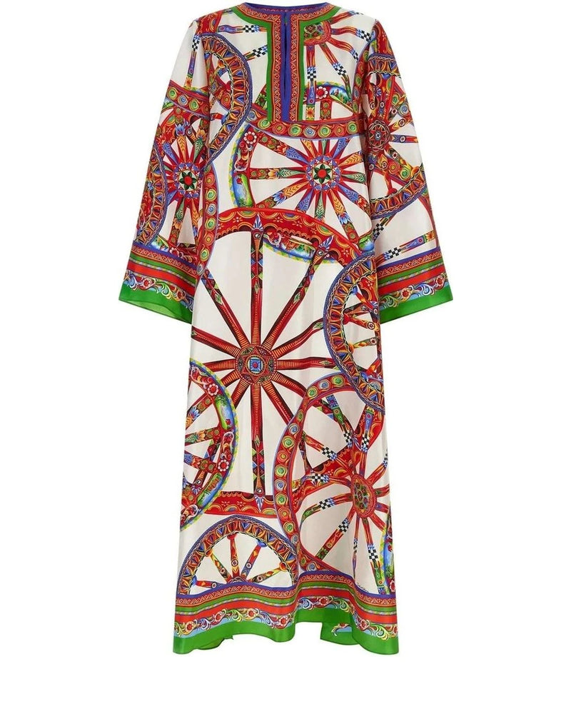 Dolce & Gabbana Dresse in multicolor, Silk