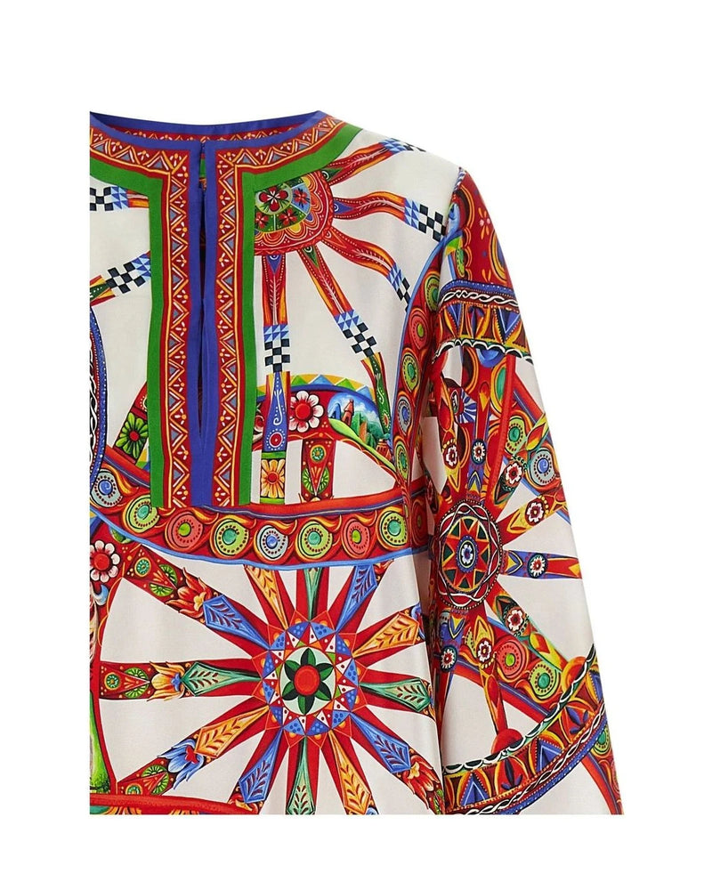 Dolce & Gabbana Dresse in multicolor, Silk — view 3