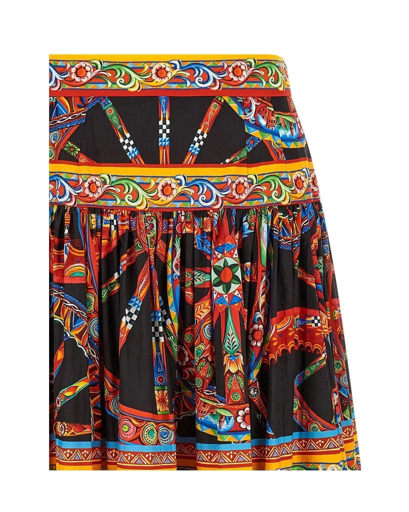 Dolce & Gabbana Skirt in multicolor, Cotton — view 3