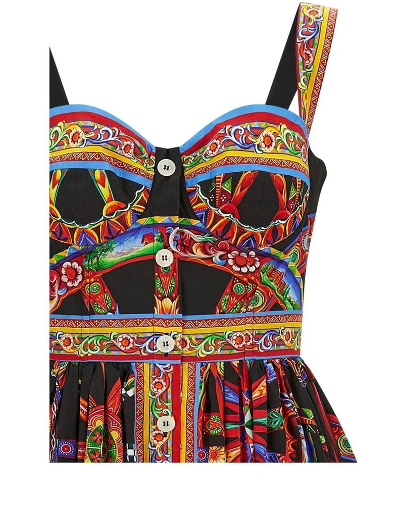 Dolce & Gabbana Dresse in multicolor, Cotton — view 3