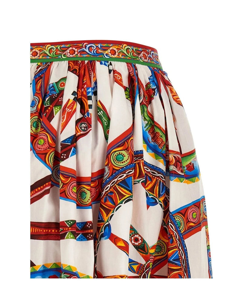 Dolce & Gabbana Skirt in multicolor, Cotton — view 5