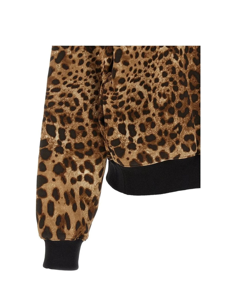 Dolce & Gabbana Hoodie in brown, Cotton — view 4